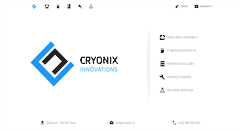 Desktop Screenshot of cryonix.cz