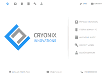 Tablet Screenshot of cryonix.cz